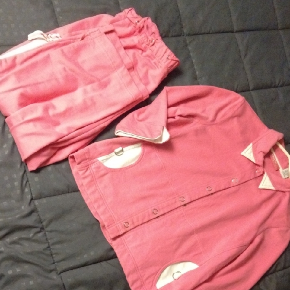 Onque Casuals Pink Resort Pants Set